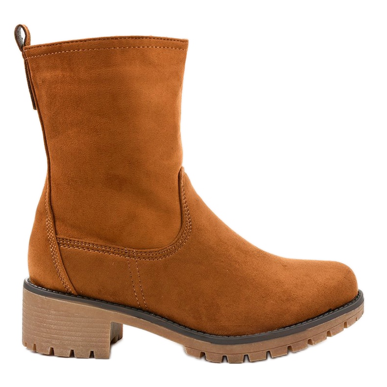 Bottes hautes en daim marron 8B905 brun