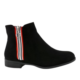 Bottines plates noires pour femme 88-269