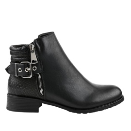 Bottines Jodhpur plates noires KA525SL