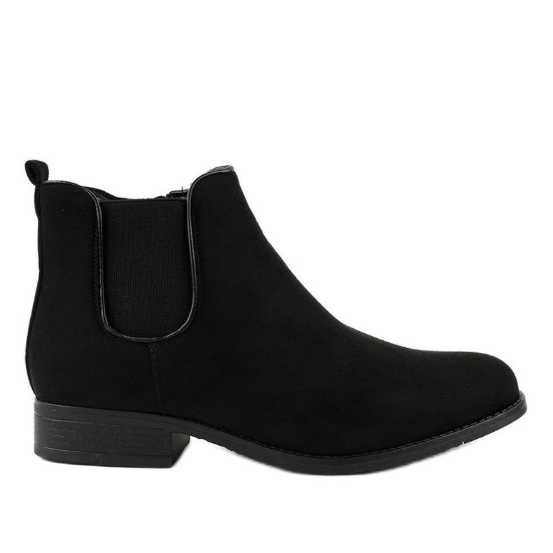 Bottines Jodhpur plates ML34 noires le noir
