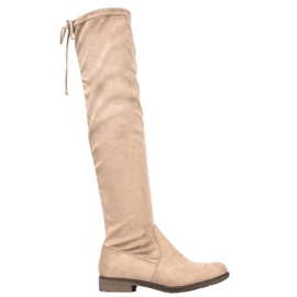J. Star Cuissardes en daim avec un lien beige