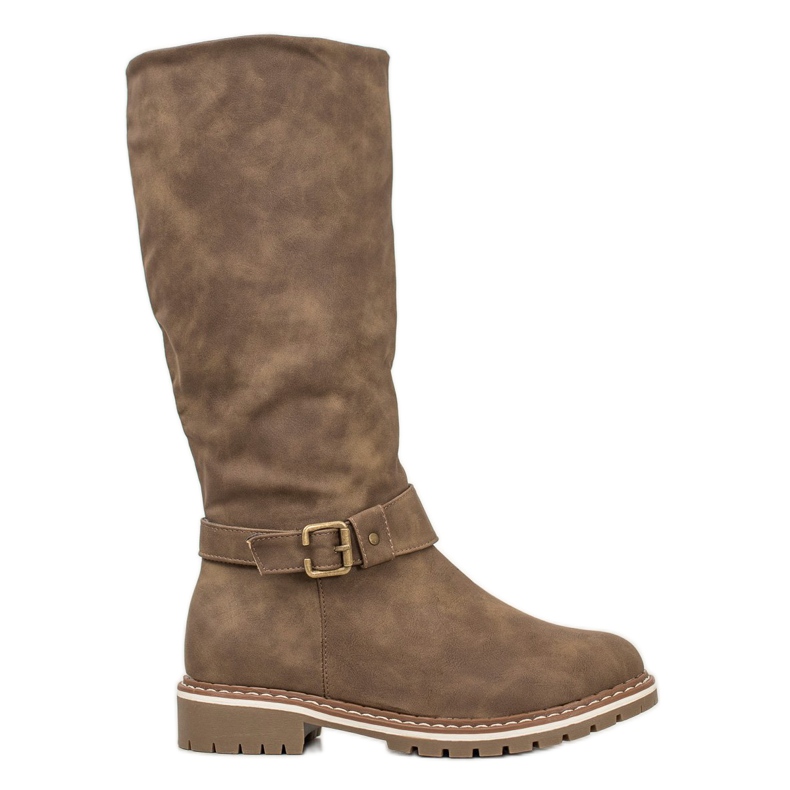 Super Me Bottes Avec Peau De Mouton brun Super Me Bottes Avec Peau De Mouton brun