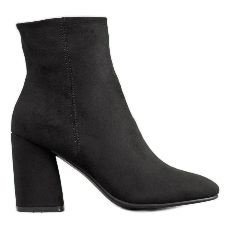 Super Mode bottines hautes sur un poteau le noir