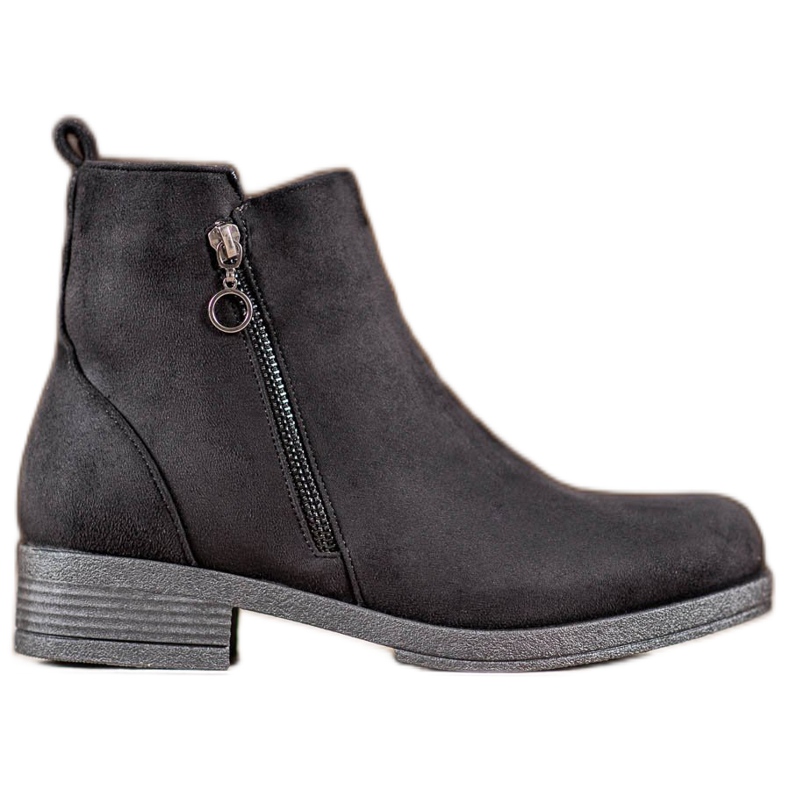 SHELOVET Bottes noires le noir