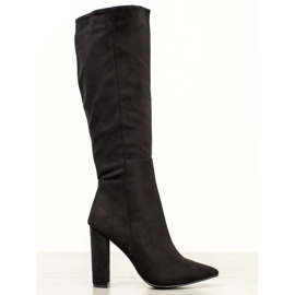 Seastar Bottines sexy en daim le noir