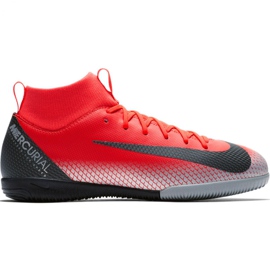 Nike Mercurial Superfly X 6 Academy Gs CR7 Ic Jr AJ3110 600 chaussures de football multicolore rouge