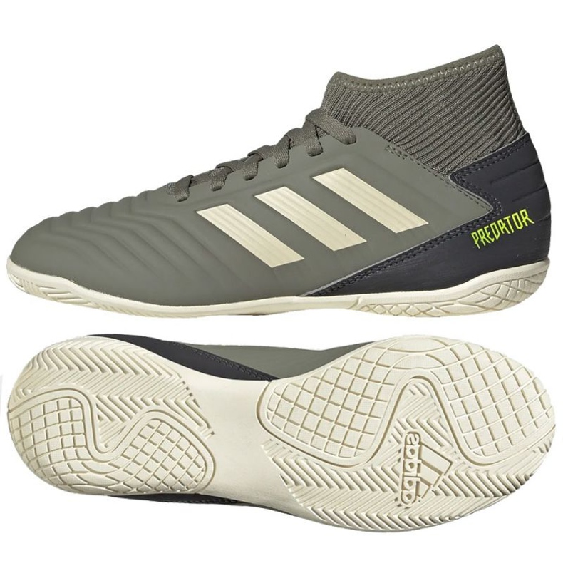 Chaussures de foot Adidas Predator 19.3 In Jr EF8219 nuances de gris Chaussures de foot Adidas Predator 19.3 In Jr EF8219 nuances de gris