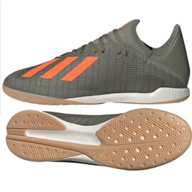 Chaussures d'intérieur adidas X 19.3 In M EF8367 gris gris Chaussures d'intérieur adidas X 19.3 In M EF8367 gris gris