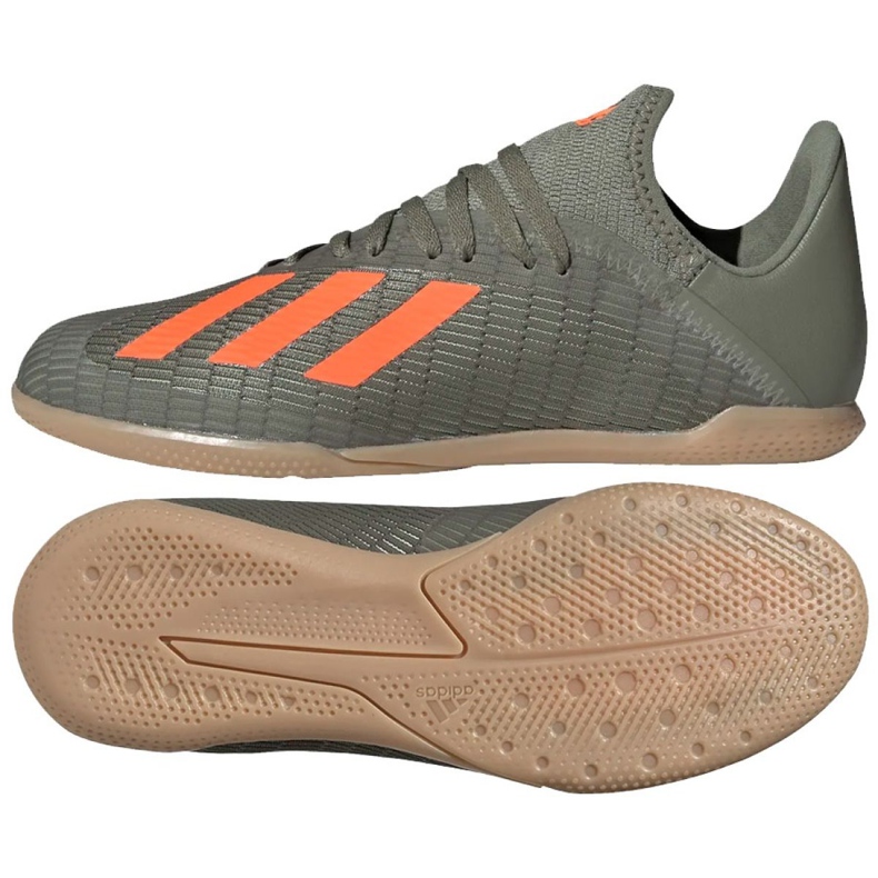 Chaussures d'intérieur adidas X 19.3 In Jr EF8376 gris gris