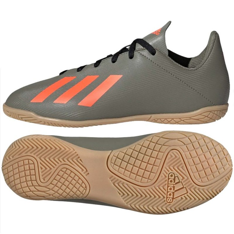 Chaussures de foot Adidas X 19.4 In Jr EF8379 nuances de gris