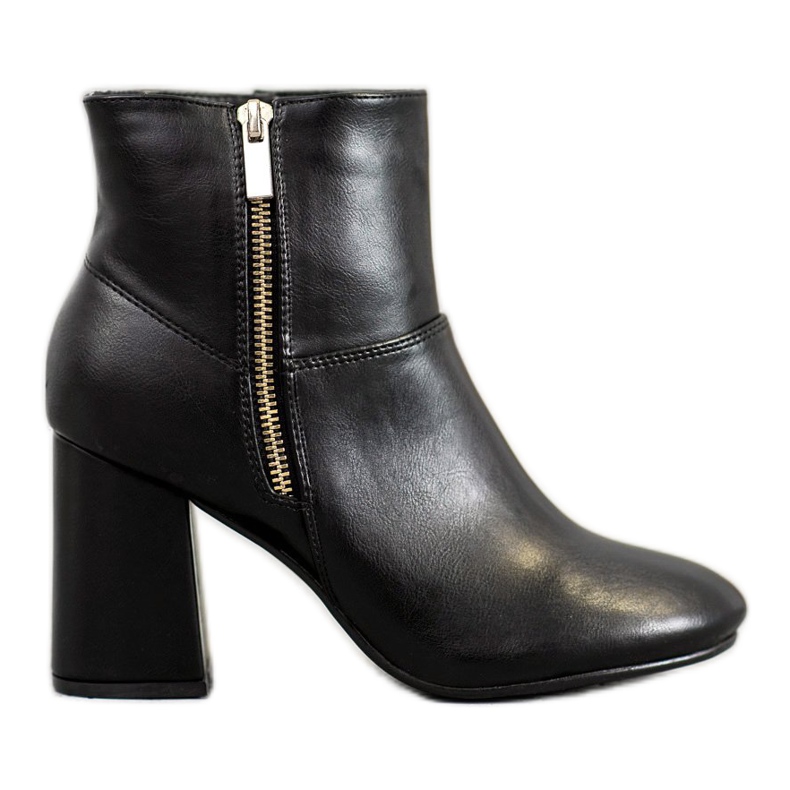 Tina&Co Bottes élégantes en éco-cuir le noir