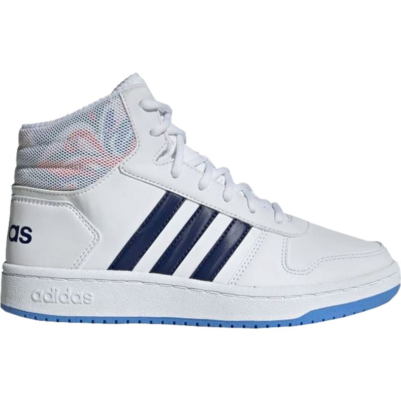 Chaussures Adidas Hoops Mid 2.0 Jr EE8546 blanche Chaussures Adidas Hoops Mid 2.0 Jr EE8546 blanche