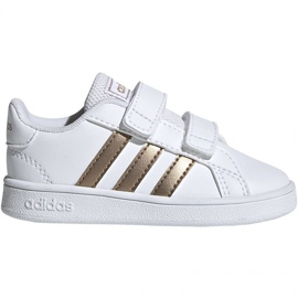 Chaussures adidas Grand Court I Jr EF0116 blanche Chaussures adidas Grand Court I Jr EF0116 blanche