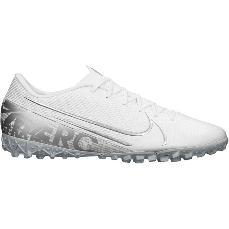 Nike Mercurial Vapor 13 Academy M Tf AT7996 100 chaussures de football multicolore blanche