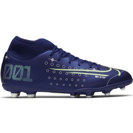 Chaussure de football Nike Mercurial Superfly 7 Club Mds FG / MG Jr BQ5418 401 bleu marine bleu