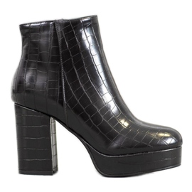 Small Swan Bottes sur la plate-forme noir