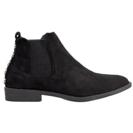 SHELOVET Bottines Chelsea avec perles le noir SHELOVET Bottines Chelsea avec perles le noir