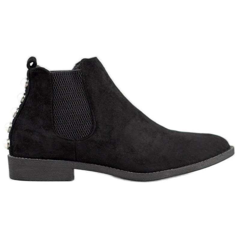 SHELOVET Bottines Chelsea avec perles le noir SHELOVET Bottines Chelsea avec perles le noir