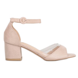 SHELOVET Escarpins en daim brun