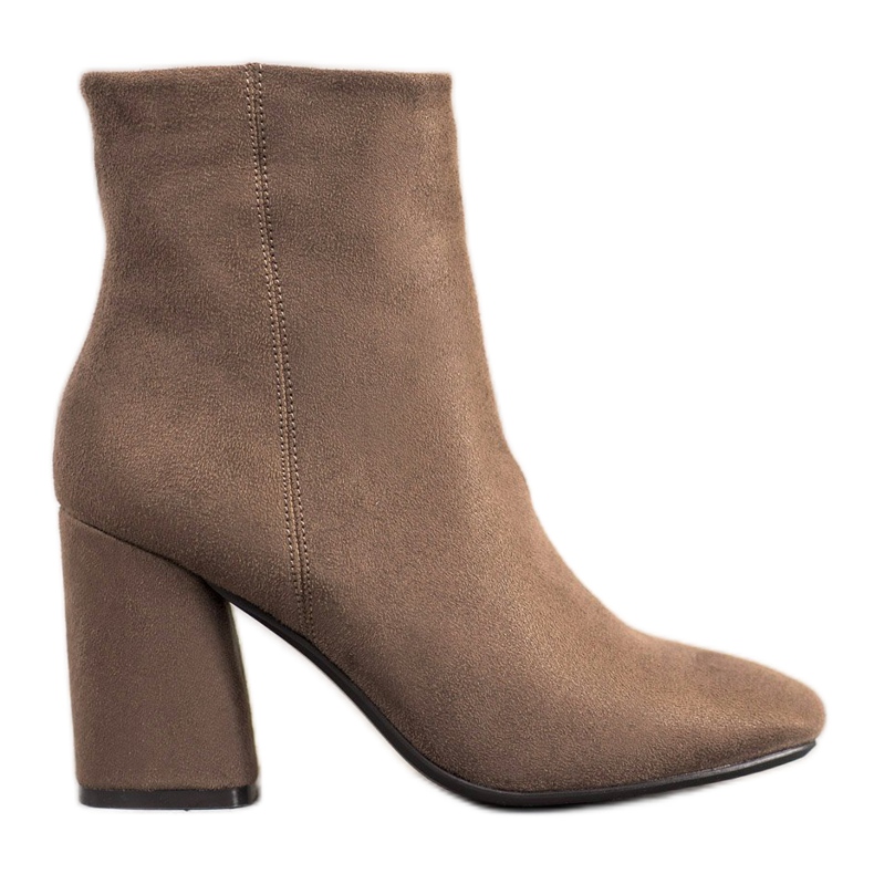 Super Mode bottines hautes sur un poteau brun