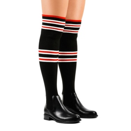 Chaussette mousquetaire noire FD-69