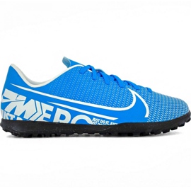 Nike Mercurial Vapor 13 Club Tf Jr AT8177 414 chaussures de football multicolore bleu