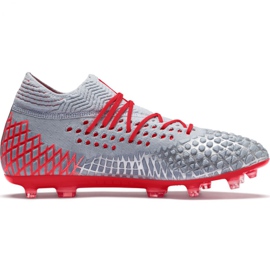 Chaussures de foot Puma Future 4.1 Netfit Fg Ag M 105579 01 multicolore gris