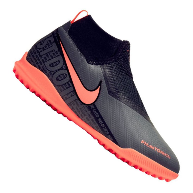 Nike Phantom Vsn Academy Df Tf Jr AO3292-080 chaussures de football le noir