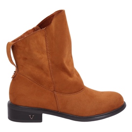 Boots à tige volantée camel 6672 Camel brun
