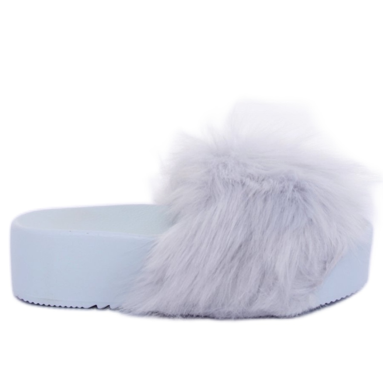 Chaussons Gris avec Fourrure CK77P Gris II Qualité Chaussons Gris avec Fourrure CK77P Gris II Qualité