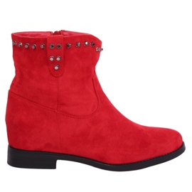 Bottes rouges sur un coin caché G-7606 Rouge