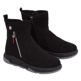 Bottes noires dans un style sportif SJ1938 Noir