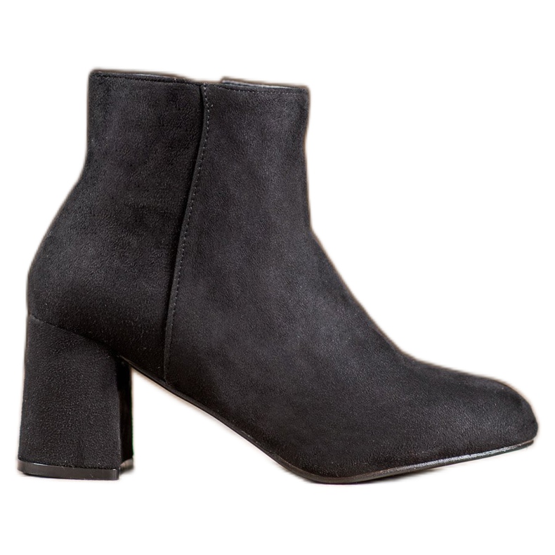 SHELOVET Bottes en daim classiques le noir