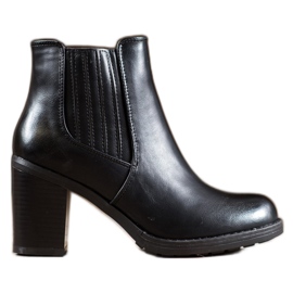 Comer Bottes en éco-cuir noir
