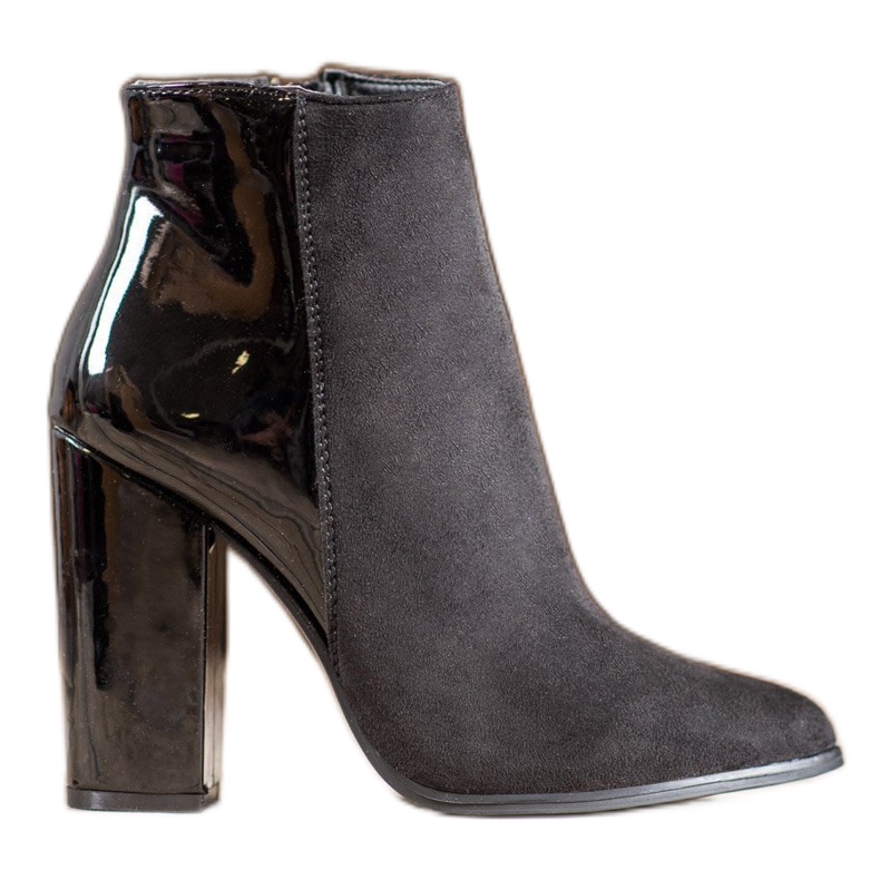 SHELOVET Bottines en daim élégantes le noir