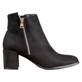 SHELOVET Bottes en daim classiques noir
