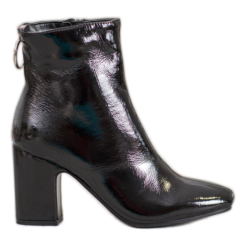 Seastar Bottines laquées sur le montant le noir
