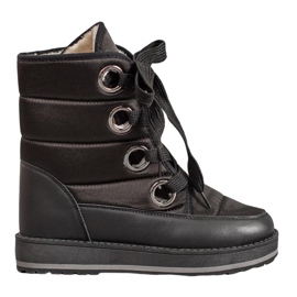 Muto Bottes de neige sur la plate-forme le noir