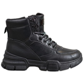 SHELOVET Bottes sur la plate-forme de mode le noir