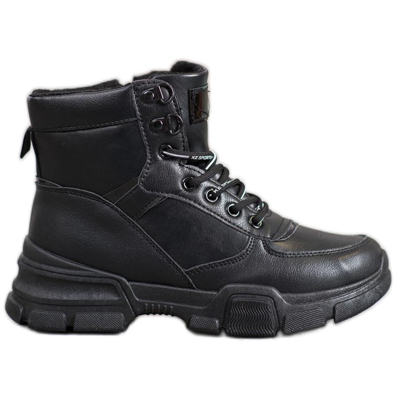 SHELOVET Bottes sur la plate-forme de mode le noir