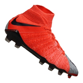 Nike Wmns Hypervenom Phantom 3 Df Fg M 881545-058 chaussures de football multicolore rouge