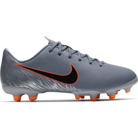 Nike Mercurial Vapor 12 Academy Mg Jr AH7347 408 chaussures de football multicolore gris