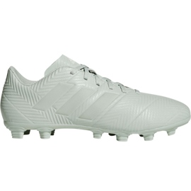 Chaussures de foot Adidas Nemeziz 18.4 M FxG DB2116 gris blanc