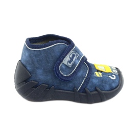Chaussures enfant Befado 525P012 bleu marine jaune