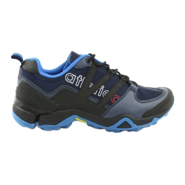 Baskets noires Atletico 8003 bleu marine