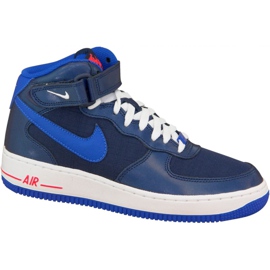 Nike Air Force 1 Mid Gs W 314195-412 chaussures bleu marine