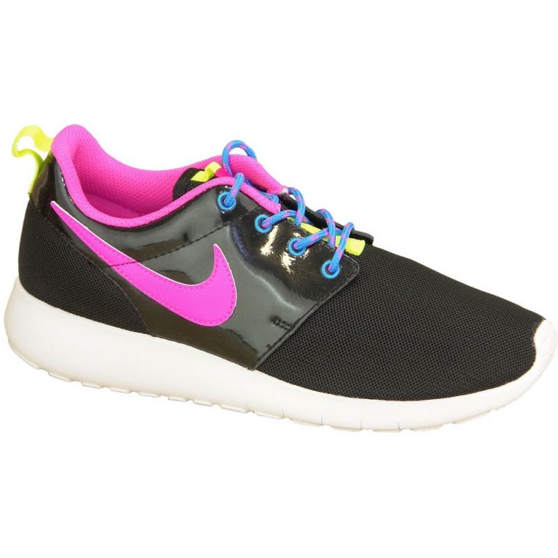 Nike Roshe One Gs W 599729-011 chaussures le noir rose multicolore