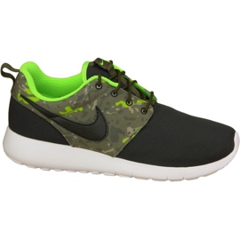 Chaussure Nike Roshe One Print Gs M 677782-008 noir multicolore vert