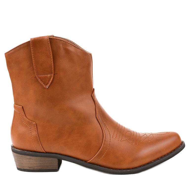 Bottes marron sur le poste des bottes de cowboy 928-1 brun