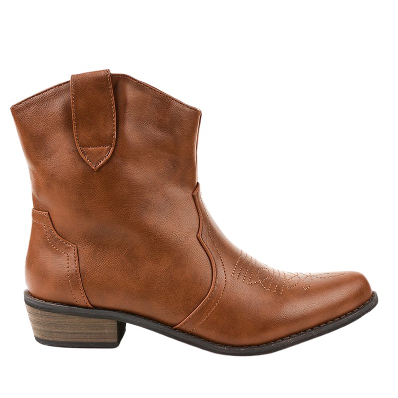 Bottes marron sur le poste des bottes de cowboy 928-1 brun Bottes marron sur le poste des bottes de cowboy 928-1 brun